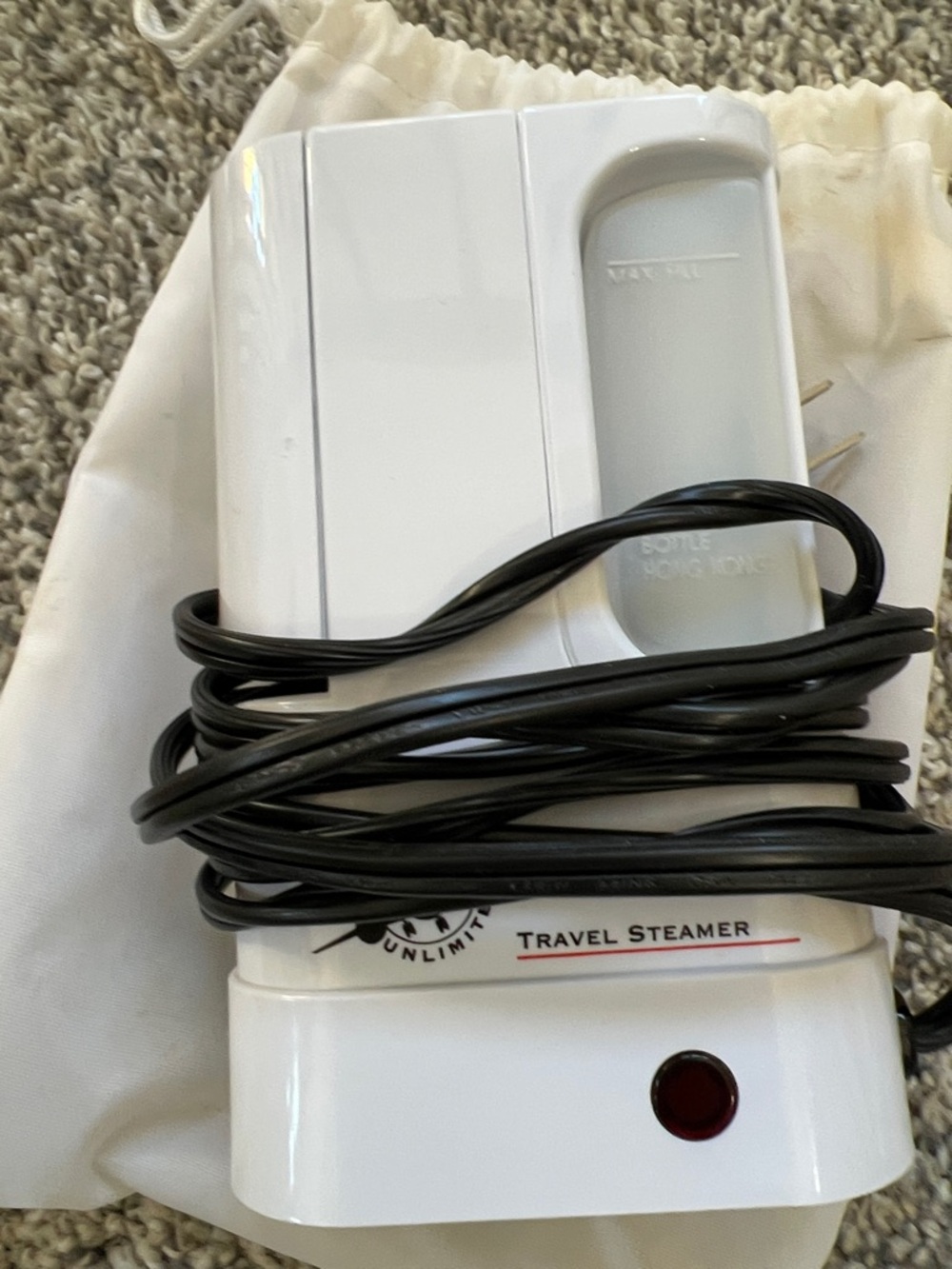 Travel Steamer - White Handheld Garment Steamer
